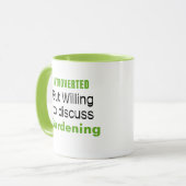 Introduction jardinage amusant Citations Mug (Devant gauche)
