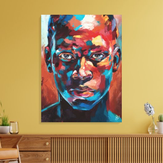 Introspecção Intensa Canvas Afdruk (Insitu (Woonkamer))