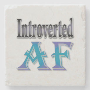Introvert AF Stenen Onderzetter