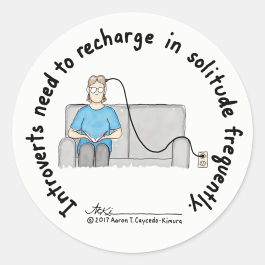 Introvert Basics : Recharger Sticker (Devant)