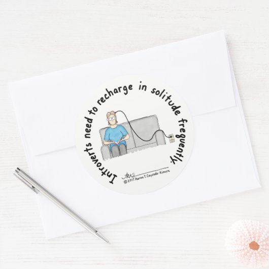 Introvert Basics : Recharger Sticker (Enveloppe)