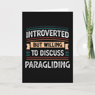 Introvert bereid om over parachutespringen te prat kaart