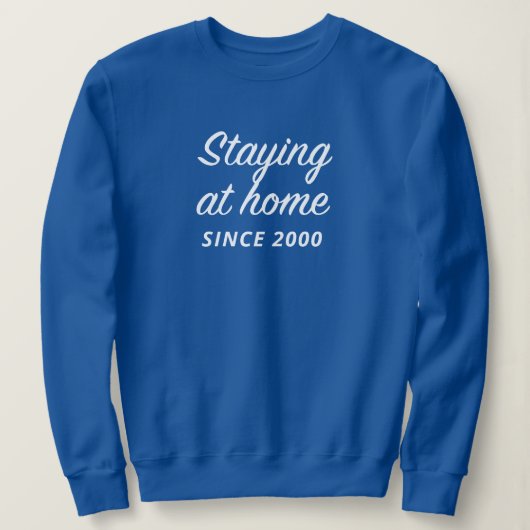 Introvert Blue Trui (Design voorkant)