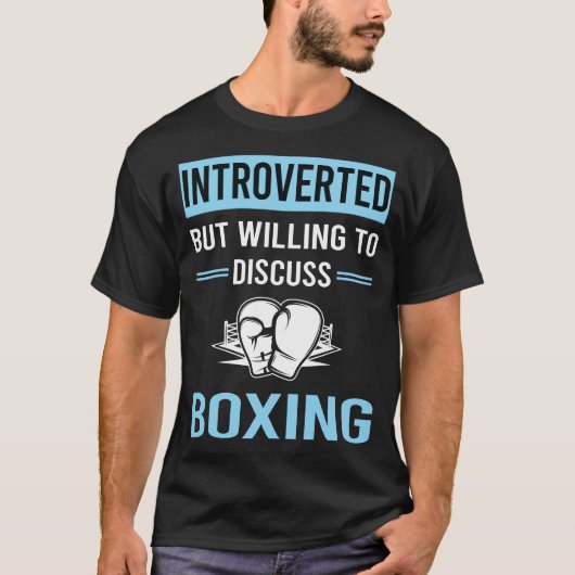 Introvert boksen t-shirt (Voorkant)