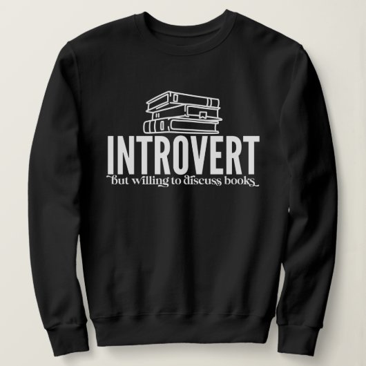 Introvert Book Lover Trui (Design voorkant)