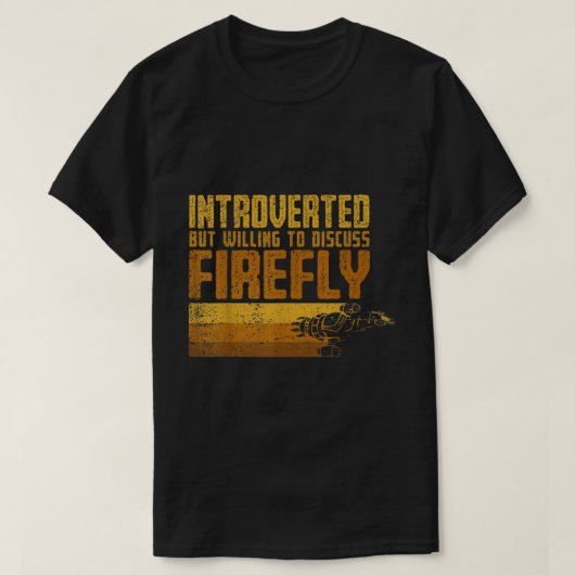Introvert But Willing To Discuss Space Shows T-shirt (Design voorkant)