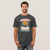 Introvert Cat Shirt – I'd Rather Be With My Cat |  (Voorkant volledig)