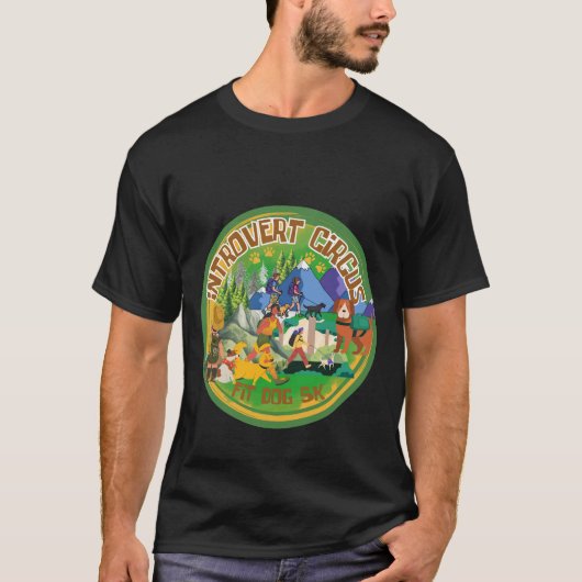 Introvert Circus Explore 5k T-shirt (Voorkant)