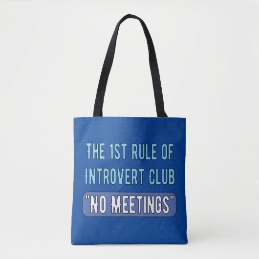 Introvert Club Draagtas (Voorkant)