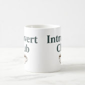 Introvert Club - Mug de café esthétique (Centre)