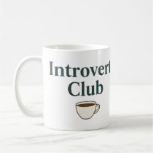 Introvert Club - Mug de café esthétique