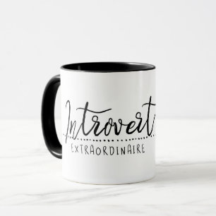 Introvert Extraordinaire Typografie Mok