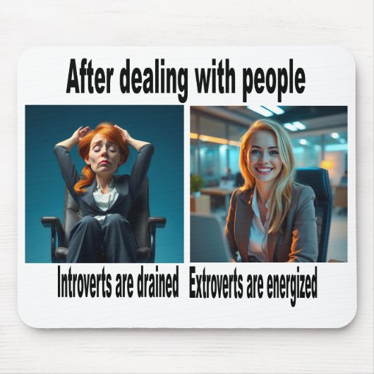 Introvert/Extrovert Muismat (Voorkant)