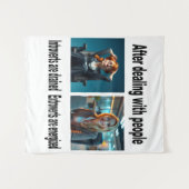 Introvert/Extrovert Quiz sur une tapisserie (Devant (Horizontal))