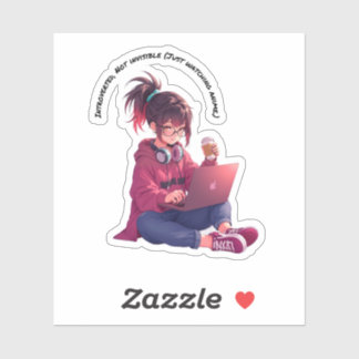 Introvert, geen onzichtbare (alleen animes kijken) sticker
