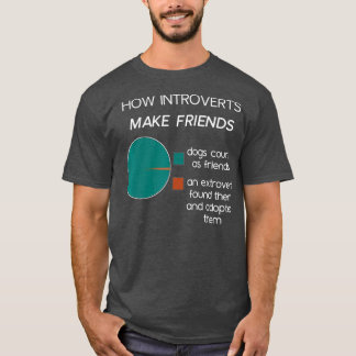 Introvert Grappige Introverts Pie Chart T-shirt