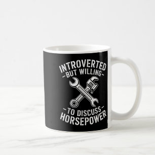 Introvert Horsepower Quote Mechanische Wrench Humo Koffiemok
