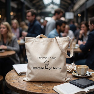 Introvert Humor Ik Kwam Ik Zag Wilde Naar Huis Gaa Tote Bag