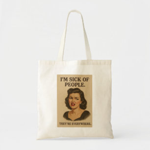 Introvert  illustratie tote bag
