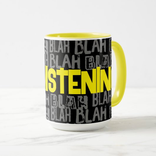 Introvert INTJ antisociaal niet luisteren blabla Mok (Voorkant rechts)