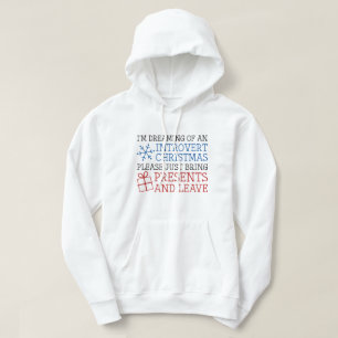 Introvert Kerstmis Hoodie