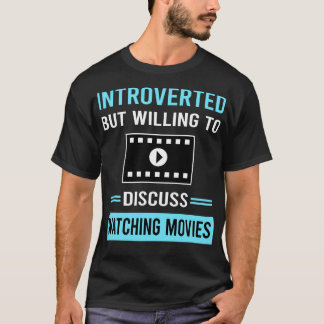 Introvert kijken naar film t-shirt
