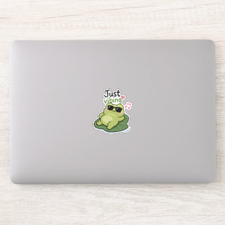 Introvert Kikker Meme Sticker – Gewoon Vibing Scha