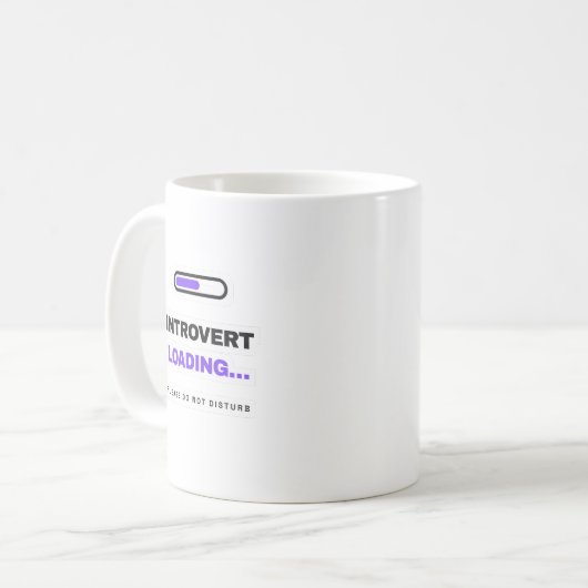 Introvert Loading Funny Mug (Devant gauche)