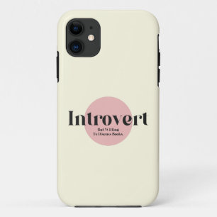 Introvert maar bereid om Boeken te bespreken iPhone 11 Hoesje