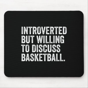 Introvert, maar bereid om grappige schetsen te bes muismat
