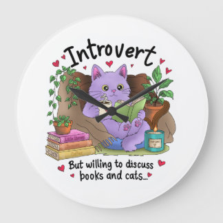 Introvert Maar Bereid om over Boeken en Katten te Grote Klok