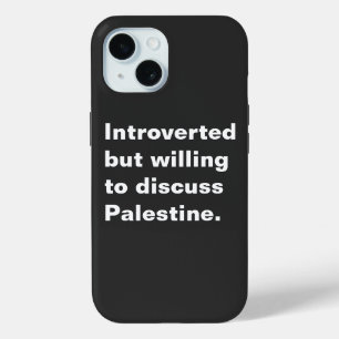 Introvert, maar bereid om over Palestina te praten