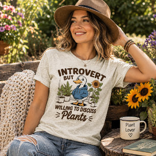 Introvert Maar Bereid om over Planten te Praten Tri-Blend Shirt