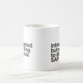 Introvert maar bereid om SAP-Mok te bespreken Koffiemok (Center)