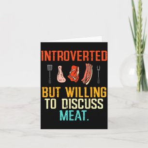 Introvert Maar Bereid Om Vlees Bbq Barbecue Te Dis Kaart