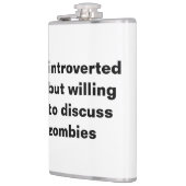 Introvert maar bereid om zombies te bespreken heupfles (Links)