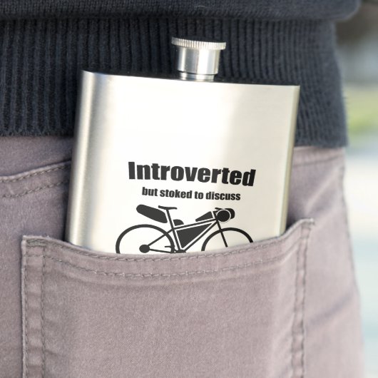 Introvert maar gestookt om te praten over bikepack flacon (Voorbeeld)