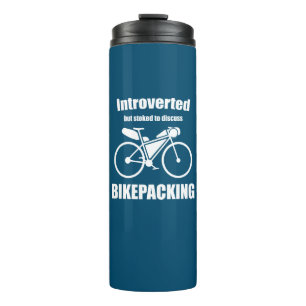 Introvert maar gestookt om te praten over bikepack thermosbeker