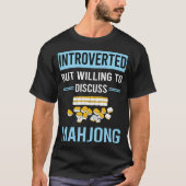 Introvert Mahjong Majong Mah Jong Mah Jong T-shirt (Voorkant)