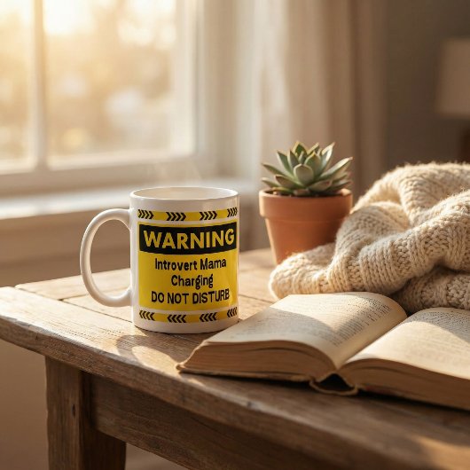 Introvert Mama Charging Funny Coffee Mug Gift