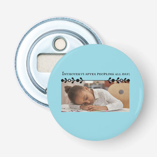 Introvert meme knop flesopener button flesopener