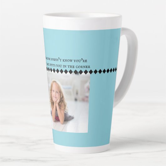 Introvert Mème Latte Mug (Angle droit)