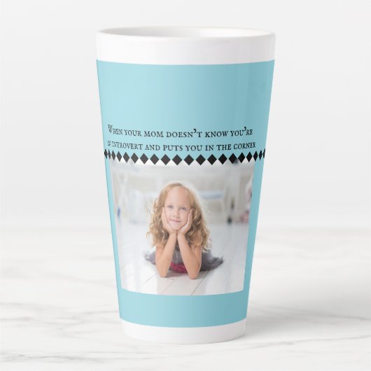 Introvert Mème Latte Mug (Devant)