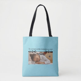 Introvert meme schouder Canvas tas
