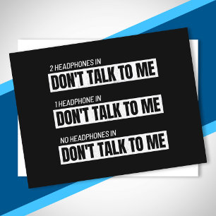 Introvert Memes - Sarcastische Humor Jokes - Funny Briefkaart