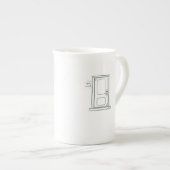 Introvert Minimalist Line Art Coffee Mug (Devant droit)