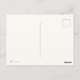 Introvert Minimalistische Zwart-Wit Ansichtkaart Briefkaart