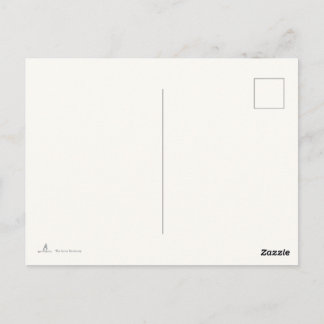 Introvert Minimalistische Zwart-Wit Ansichtkaart Briefkaart
