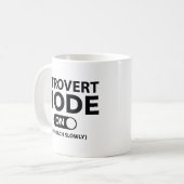Introvert-modus ingeschakeld koffiemok (Voorkant links)