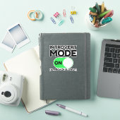 Introvert-modus ingeschakeld sticker (iPad Cover)